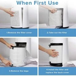 LEVOIT LV-H133 Air Purifier Replacement Filter, HEPA And High-Efficiency Activated Carbon Filters Set, LV-H133-RF, 1 Pack, White -Solo Stoves Shop 51sJZvER5nL