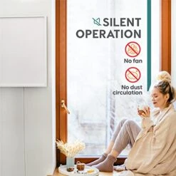 EconoHome 400W Infrared Wall Heater - Radiant Wall Heaters - Quick & Even Heat Distribution, Silent Fanless Operation, Thin & Sleek Profile - Overheat Protection Feature -Solo Stoves Shop 51sNVll2yOL