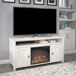 Ameriwood Home Farmington Electric Fireplace TV Console For TVs Up To 60", Rustic -Solo Stoves Shop 51tKcgBlYL. AC