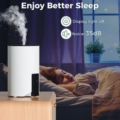 Humidifiers For Bedroom Large Room Home, 4L Cool Mist Humidifier For Smart App & Voice Control, Fill Essential Oil Diffuser For Baby And Plants, Quiet Ultrasonic Humidifier With 360° Nozzles, White -Solo Stoves Shop 51tcxjqCL2L