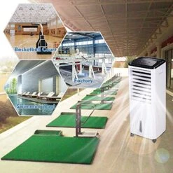 Yescom 200W Evaporative Air Cooler Fan Humidifier 1647CFM Portable With 4.49Gal Water Tank Ice Boxes Remote Control Indoor Home Office -Solo Stoves Shop 51uzR6um05L