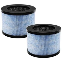 Colorfullife True HEPA Replacement Filter For AROEVE MK01 MK06 DH-JH01 For Kloudi Air Purifier DH-JH01, For Intelabe EPI080/ EP1080, For Elechomes EPI081/EP1081, H13 Premium True HEPA Filter, 2-Pack
