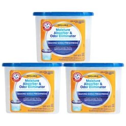 Arm & Hammer Fragrance Free Refillable Moisture Absorber And Odor Eliminator 14 Oz.(Pack Of 3)
