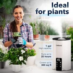 WiFi Control Humidifiers For Bedroom - Dual Mist (Cool & Warm) ! 4L Big Capacity Top Fill Water Tank, Quie Ultrasonic Humidifier, For Large Rooms Home Living Office Baby -Solo Stoves Shop 51wj0iMpywL