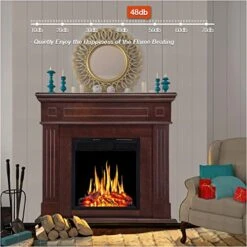 Electric Fireplace With Mantel Brown Heater 1500W Electric Fireplace Freestanding With Remote Control Fireplace Surround With Mantel Adjustable Led Flame 10 Electric Fireplace With Mantel Brown Heater 1500W Electric Fireplace Freestanding With Remote Control Fireplace Surround With Mantel Adjustable Led Flame -Solo Stoves Shop 51wjVMpQNWL