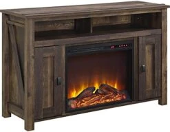 Ameriwood Home Farmington Electric Fireplace TV Console For TVs Up To 60", Rustic -Solo Stoves Shop 51wkNuHJQ5L. AC