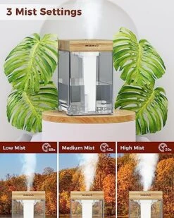 Humidifier 7.1L For Bedroom, Cool Mist Top Fill, INSENVO Humidifers Indoor For Baby&Plants, Avoid Water Leakage&Seepage, Easy To Disassemble&Clean, Visualized Grey Barrel, Night Light, 1.88gal -Solo Stoves Shop 51xVYlvGFAL