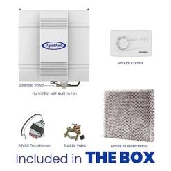 AprilAire 700M 18-gal. Whole-House Fan Powered Evaporative Humidifier With Manual Control For Up To 5,300 Sq. Ft. + AprilAire Model 5845 Humidifier Installation Kit -Solo Stoves Shop 51xWgR0tBaL