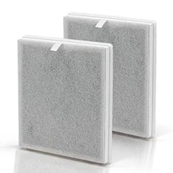 PEAIRPLG Replacement Filter Compatible With Pure Enrichment Air Purifier Filter, PureZone 3-in-1 True HEPA Air Purifier (for Medium-Large Room) Part# PEAIRFIL, Efficient 3-Stage Filtration, 2 Packs