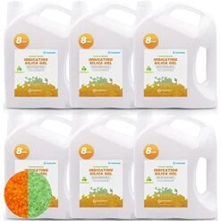 Wisesorb 16 LBS Indicating Silica Gel Beads (Orange To Green), Reusable Dessicant Dehumidifiers Desiccant Moisture Absorber, 2 Pack Of 8 LBS 25 Wisesorb 16 LBS Indicating Silica Gel Beads (Orange To Green), Reusable Dessicant Dehumidifiers Desiccant Moisture Absorber, 2 Pack Of 8 LBS -Solo Stoves Shop 51xq9Yl9wvL