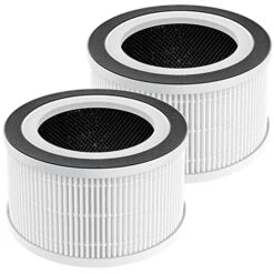 2 Pack True Hepa Replacement Filter Compatible With Afloia Fillo/Halo/Mooka Allo, With 3-in-1 H13 True HEPA Filtration For Afloia Fillo Air Puri-fier, For MOOKA Allo Air Filter