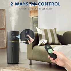 Humidifiers 2.4Gal / 9L Humidifiers For Large Room 2000 Sq.ft Whole House Humidifiers Quiet Large Humidifier For Bedroom Cool Mist Humidifier With Remote Control For Home Bedroom Nursery -Solo Stoves Shop 51yF5TlykWL