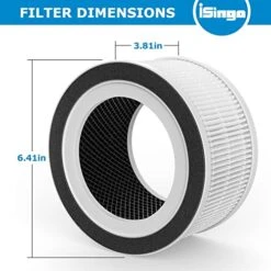 2 Pack True Hepa Replacement Filter Compatible With Afloia Fillo/Halo/Mooka Allo, With 3-in-1 H13 True HEPA Filtration For Afloia Fillo Air Puri-fier, For MOOKA Allo Air Filter -Solo Stoves Shop 51yN7nXazXL