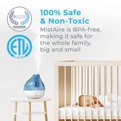 Pure Enrichment® MistAire™ Ultrasonic Cool Mist Humidifier - Quiet Air Humidifier For Bedroom, Nursery, Office, & Indoor Plants - Lasts Up To 25 Hours, 360° Rotation Nozzle, Auto Shut-Off, Night Light 12 Pure Enrichment® MistAire™ Ultrasonic Cool Mist Humidifier - Quiet Air Humidifier For Bedroom, Nursery, Office, & Indoor Plants - Lasts Up To 25 Hours, 360° Rotation Nozzle, Auto Shut-Off, Night Light -Solo Stoves Shop 51yVmiyHXpL