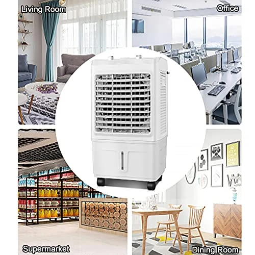 BeiLiHe Portable Evaporative Air Cooler For Outdoor Use, Swamp Cooler Cooling Fan With 35L Water Tank, 4 Ice Packs, 90° Swing, 4 Universal Wheel,3 Speeds,for Room Garage Commercial 4 BeiLiHe Portable Evaporative Air Cooler For Outdoor Use, Swamp Cooler Cooling Fan With 35L Water Tank, 4 Ice Packs, 90° Swing, 4 Universal Wheel,3 Speeds,for Room Garage Commercial - Image 4