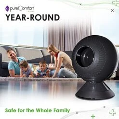 Greentech Environmental PureComfort YEAR-ROUND Oscillating Fan And Heater Combo - Whisper Quiet Fan And Portable Heaters For Indoor Use - 90 Degree Oscillation, 12 Speeds -Solo Stoves Shop 51zEJohQ6vL