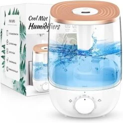 HLS 3.5L Cool Mist Humidifiers For Large Room Home,Top Fill Ultrasonic Air Humidifier For Bedroom 23dB Whisper Quiet Waterless Auto-Off,41 Hours Air Vaporizer Humidifier With 2 Mist Model For Office -Solo Stoves Shop 51zZ6qMphOL. AC
