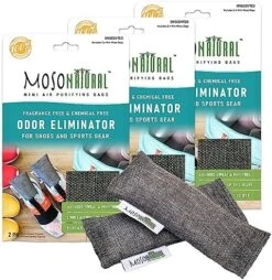 Moso Natural Mini Air Purifying Bags. A Scent Free Odor Eliminator For Shoes, Gym Bags And Sports Gear. Premium Moso Bamboo Charcoal Odor Absorber. (2 Packs Of 2. 4 Total) 13 Moso Natural Mini Air Purifying Bags. A Scent Free Odor Eliminator For Shoes, Gym Bags And Sports Gear. Premium Moso Bamboo Charcoal Odor Absorber. (2 Packs Of 2. 4 Total) -Solo Stoves Shop 61NydYEIBrL. AC