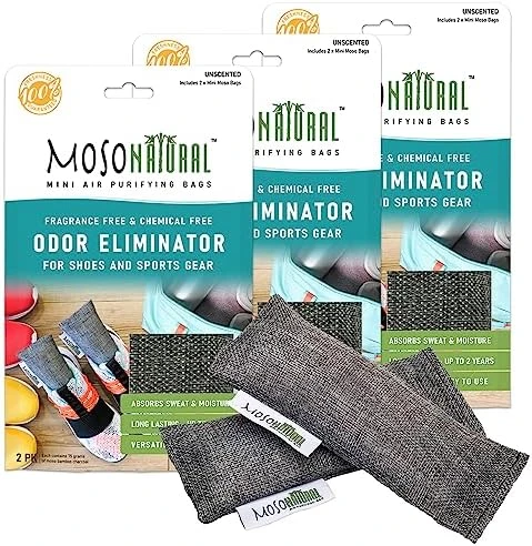 Moso Natural Mini Air Purifying Bags. A Scent Free Odor Eliminator For Shoes, Gym Bags And Sports Gear. Premium Moso Bamboo Charcoal Odor Absorber. (2 Packs Of 2. 4 Total) 7 Moso Natural Mini Air Purifying Bags. A Scent Free Odor Eliminator For Shoes, Gym Bags And Sports Gear. Premium Moso Bamboo Charcoal Odor Absorber. (2 Packs Of 2. 4 Total) - Image 7