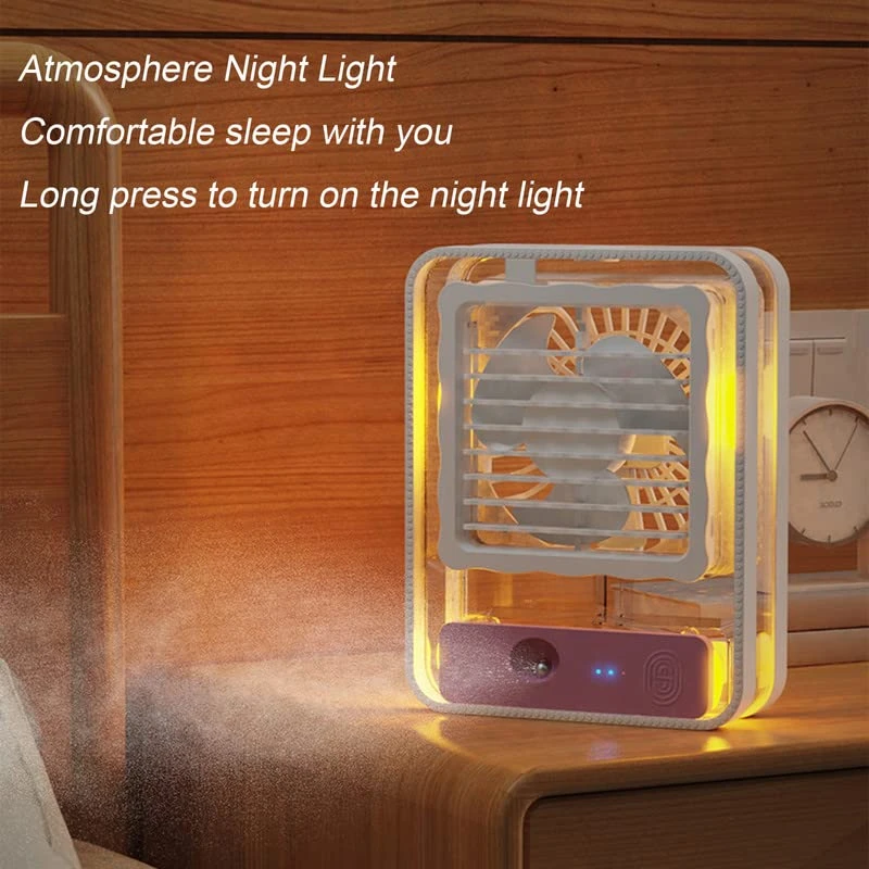 Portable Air Conditioner Fan, Mini Cooler 3 Wind Speeds Modes USB Desk Cooling Fan, Desktop Air Cooler Fan For Bedroom Car Camping (Orange) 1 Portable Air Conditioner Fan, Mini Cooler 3 Wind Speeds Modes USB Desk Cooling Fan, Desktop Air Cooler Fan For Bedroom Car Camping (Orange)